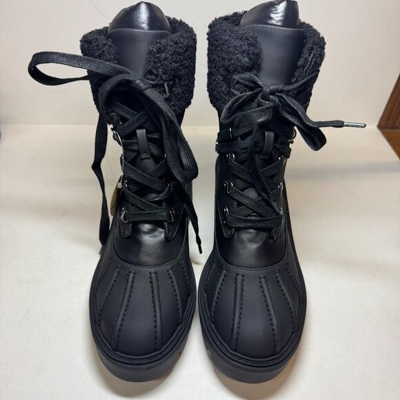 Steve Madden Women 8 M Black Northern Lined Hiking Boots NIB HR6 - Picture 2 of 5